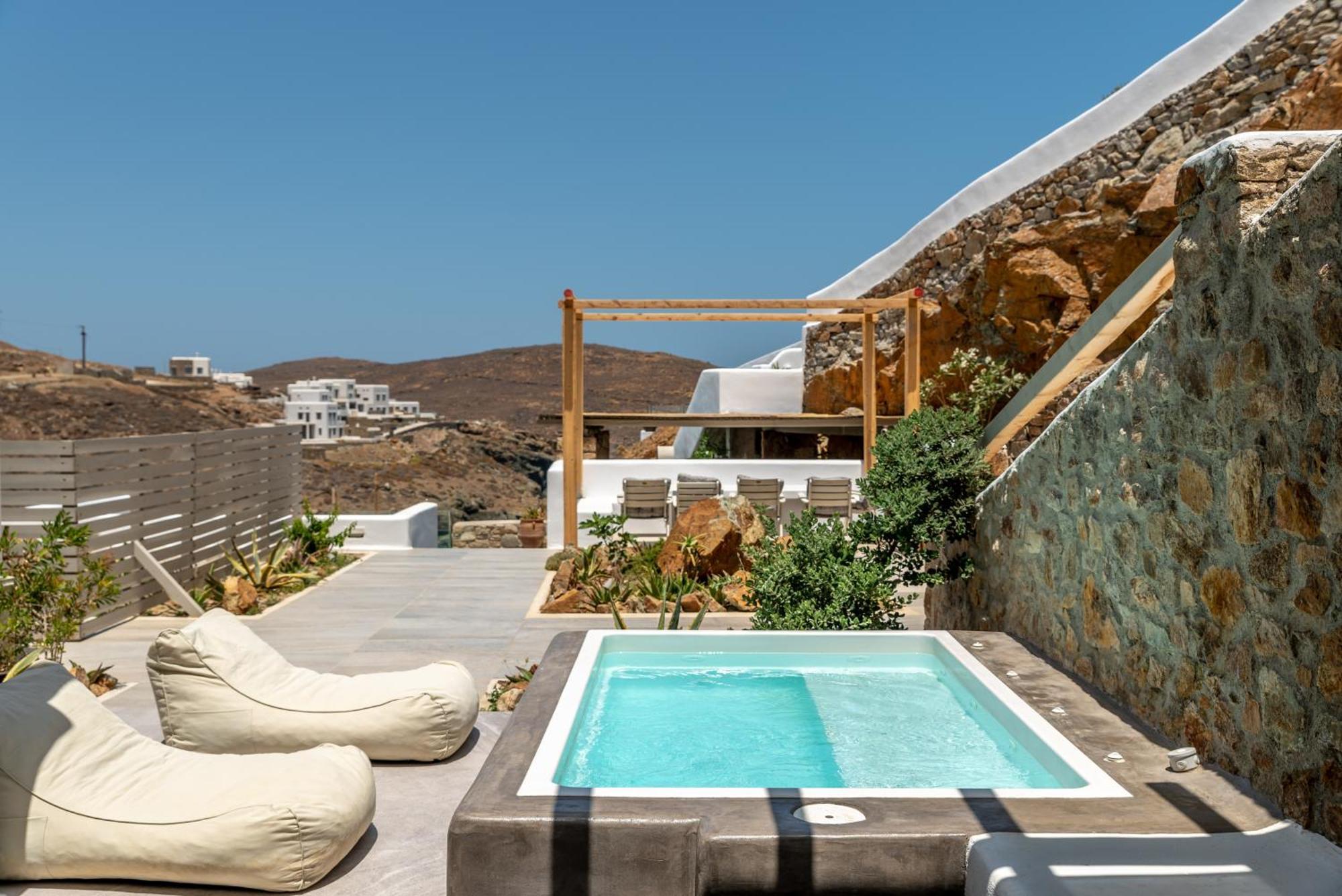 Miramare Suites Mykonos Merchia Beach エクステリア 写真